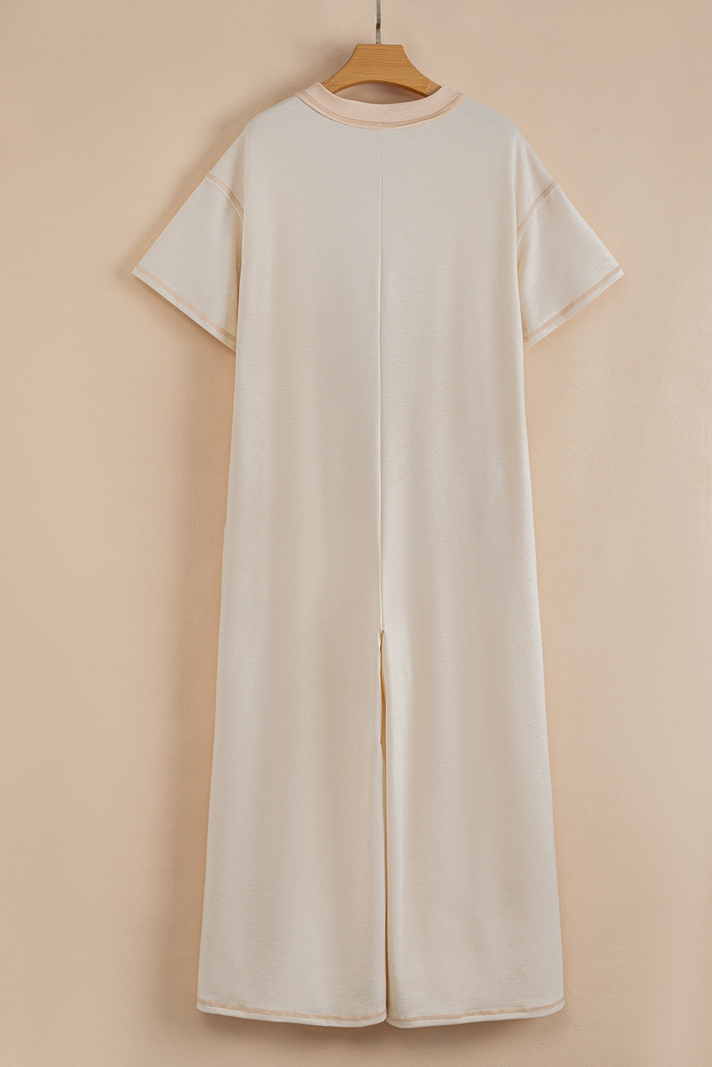 Jet Stream Patchwork Pocket Short Sleeve Jumpsuit